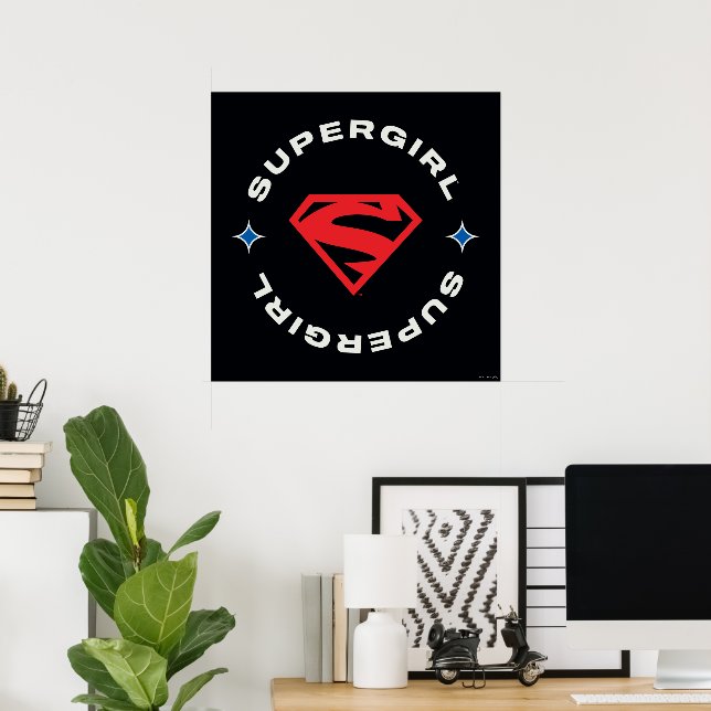Supergirl Age of Heroes Circle S-Shield Poster (Hemmakontoret)