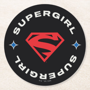 Supergirl Age of Heroes Circle S-Shield Underlägg Papper Rund