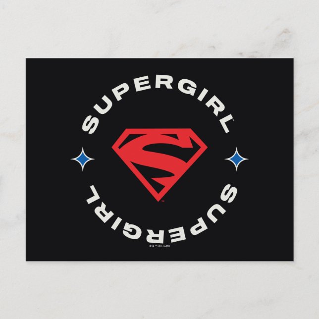 Supergirl Age of Heroes Circle S-Shield Vykort (Framsida)