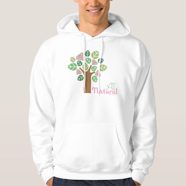 Supergirl All Natural Träd Hoodie (Framsida)