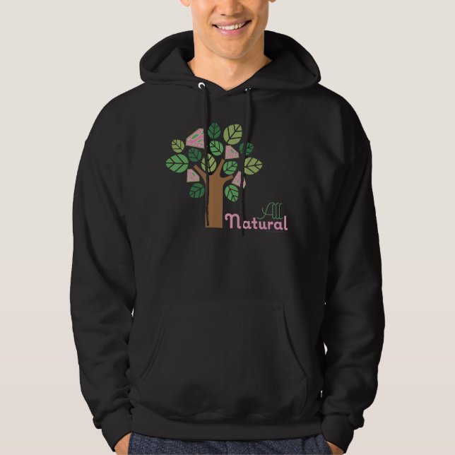 Supergirl All Natural Träd Hoodie (Framsida)