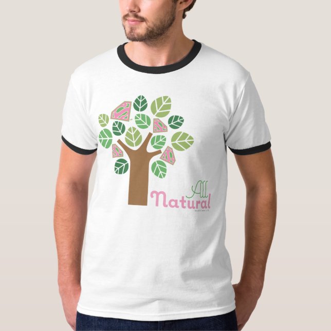 Supergirl All Natural Träd T Shirt (Framsida)