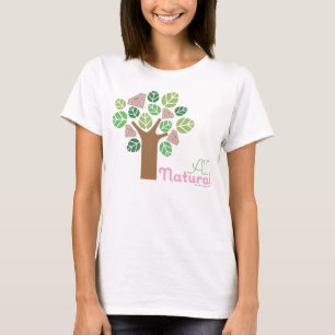 Supergirl allt naturligt träd t-shirt
