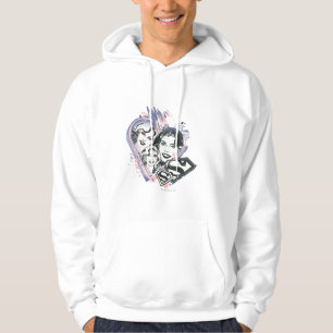 Supergirl Ansikte Collage Hoodie
