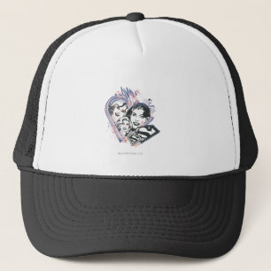 Supergirl Ansikte Collage Keps