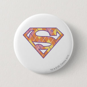 Supergirl Argyle Logotyp Knapp