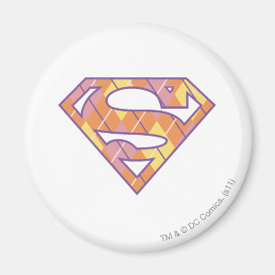 Supergirl Argyle Logotyp Magnet