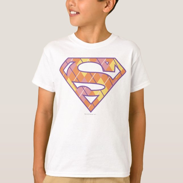Supergirl Argyle Logotyp T-shirt (Framsida)