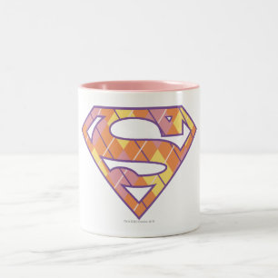 Supergirl Argyle Logotyp Två-Tonad Mugg