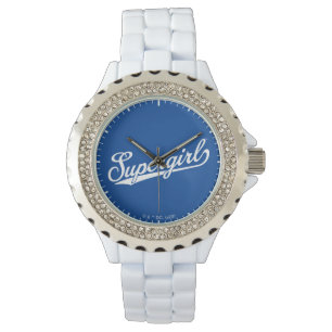 Supergirl Baseball All-Star Namn Logotyp Armbandsur