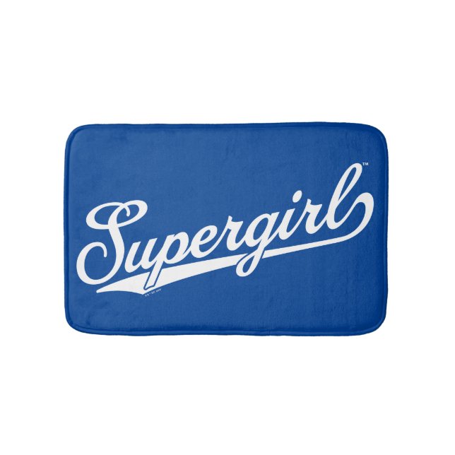 Supergirl Baseball All-Star Namn Logotyp Badrumsmatta (Framsidan)
