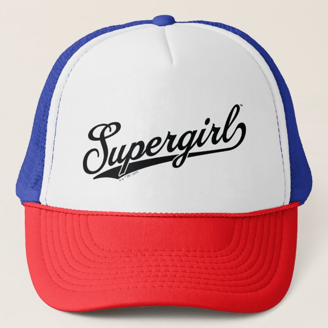 Supergirl Baseball All-Star Namn Logotyp Keps (Framsida)