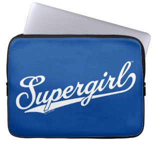 Supergirl Baseball All-Star Namn Logotyp Laptop Fodral