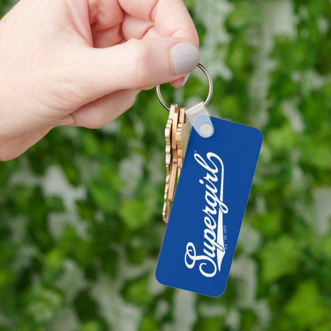 Supergirl Baseball All-Star Namn Logotyp Nyckelring (Hand)