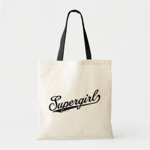 Supergirl Baseball All-Star Namn Logotyp Tygkasse