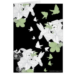 Supergirl Birds and Feathers Hälsningskort