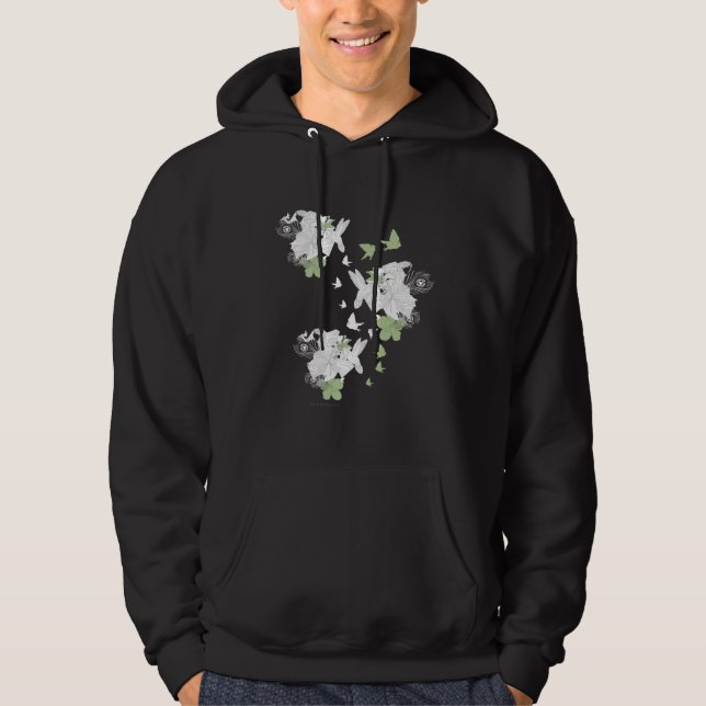 Supergirl Birds and Feathers Hoodie (Framsida)