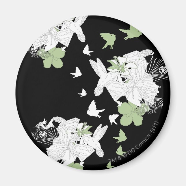 Supergirl Birds and Feathers Magnet (Framsidan)