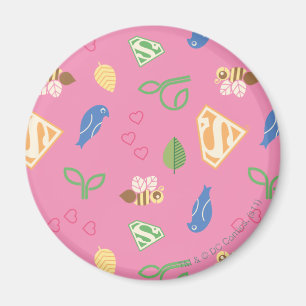 Supergirl Birds & Bees Rosa Magnet