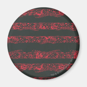Supergirl Black and Red Line Mönster Magnet