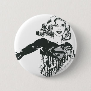 Supergirl Black and White Teckning 1 Knapp