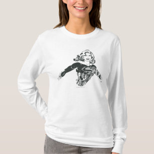 Supergirl Black and White Teckning 1 T-shirt