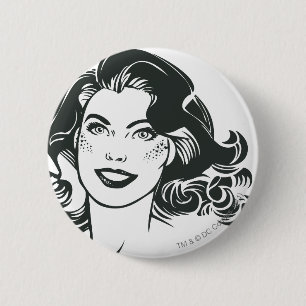 Supergirl Black and White Teckning 2 Knapp