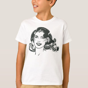Supergirl Black and White Teckning 2 T-shirt