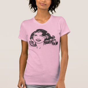 Supergirl Black and White Teckning 2 T Shirt