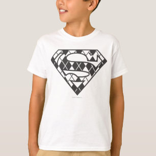 Supergirl Black Argyle Logotyp Tröja