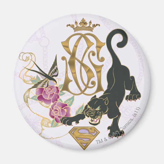 Supergirl Black Panther Magnet (Framsidan)