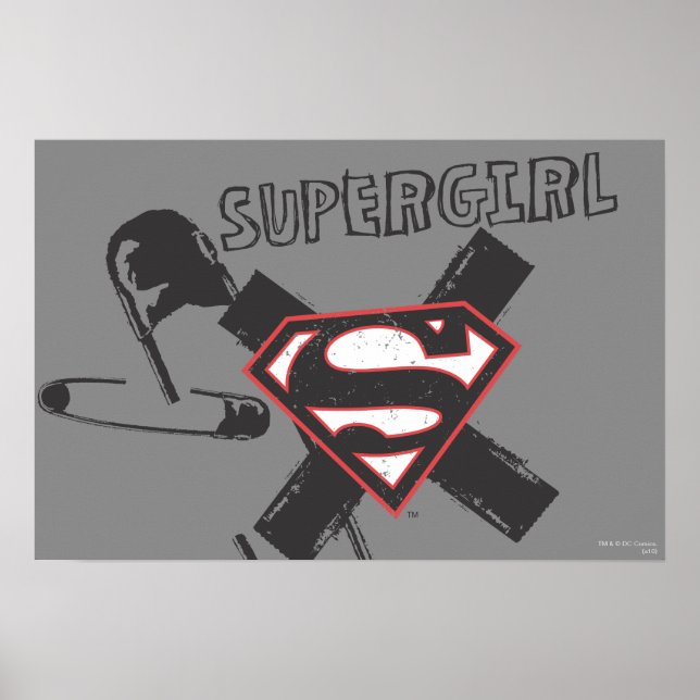Supergirl Black Safety Stift Poster (Framsidan)