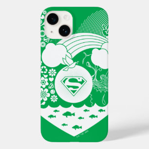 Supergirl Blommigt Peace Heart Graphic