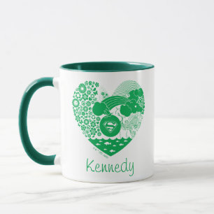 Supergirl Blommigt Peace Heart Graphic Mugg