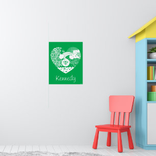 Supergirl Blommigt Peace Heart Graphic Poster