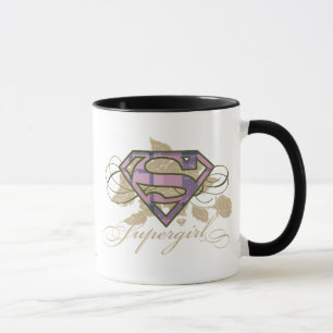 Supergirl blommor mugg