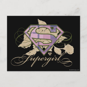 Supergirl blommor vykort