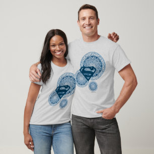 Supergirl Blue Circle Design Tee