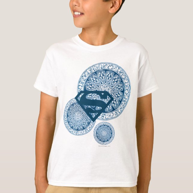 Supergirl Blue Circle Design Tröja (Framsida)