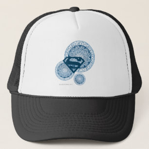 Supergirl Blue Circle Design Truckerkeps