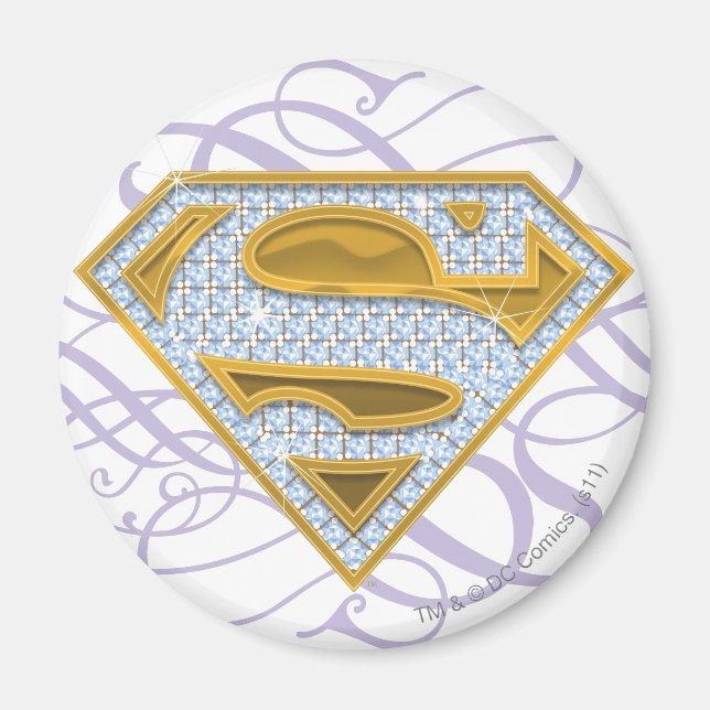 Supergirl Blue Jewels 2 Magnet (Framsidan)