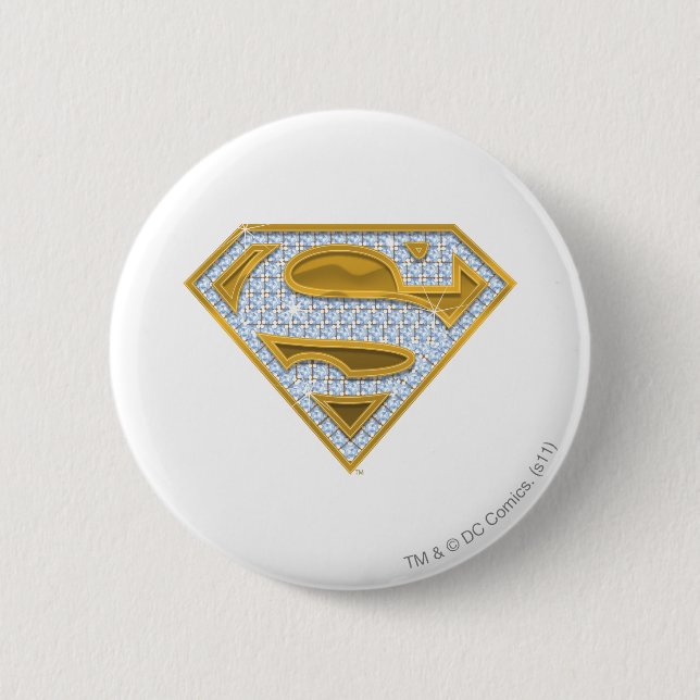 Supergirl Blue Jewels Knapp (Framsida)