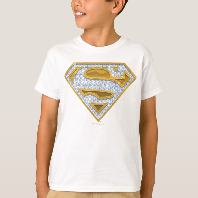 Supergirl Blue Jewels T Shirt (Framsida)