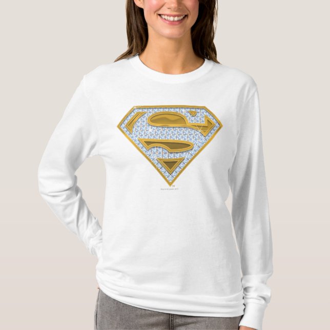 Supergirl Blue Jewels T Shirt (Framsida)