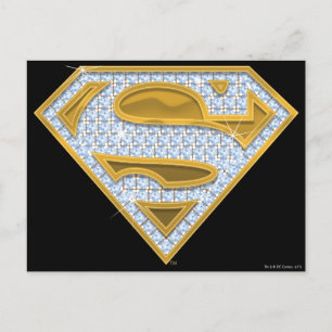 Supergirl Blue Jewels Vykort