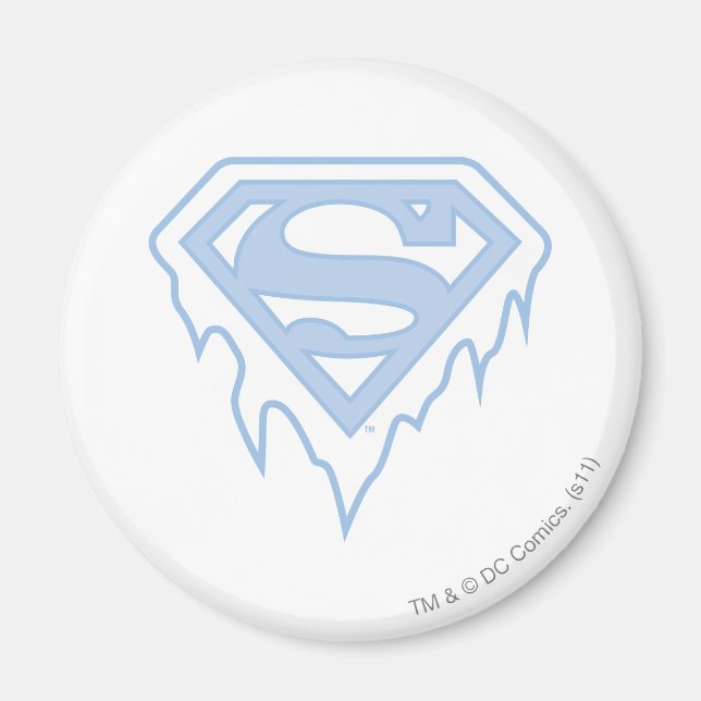 Supergirl Blue Logotyp Magnet (Framsidan)