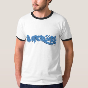 Supergirl Blue Logotyp T Shirt