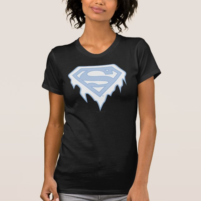 Supergirl Blue Logotyp Tee Shirt (Framsida)