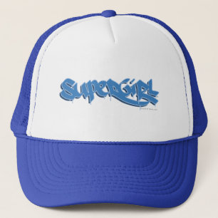 Supergirl Blue Logotyp Truckerkeps