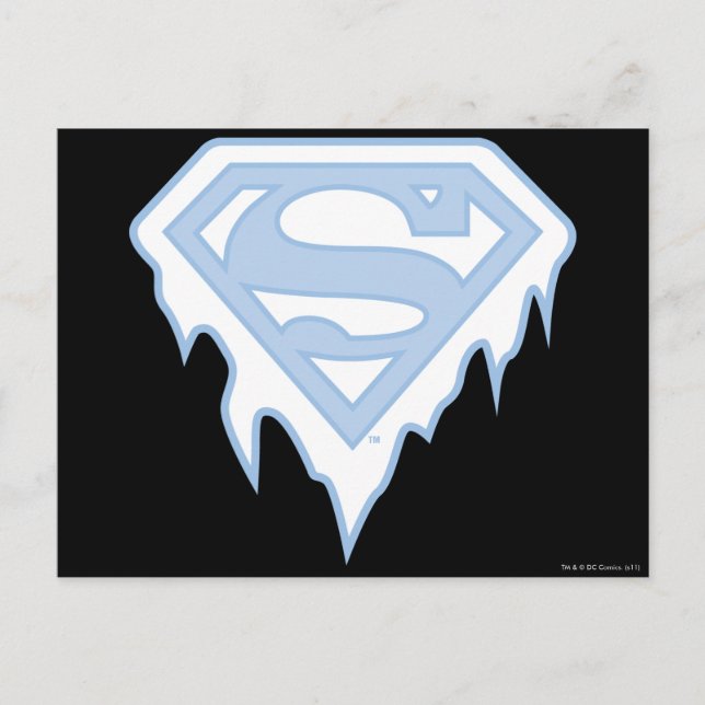 Supergirl Blue Logotyp Vykort (Framsida)